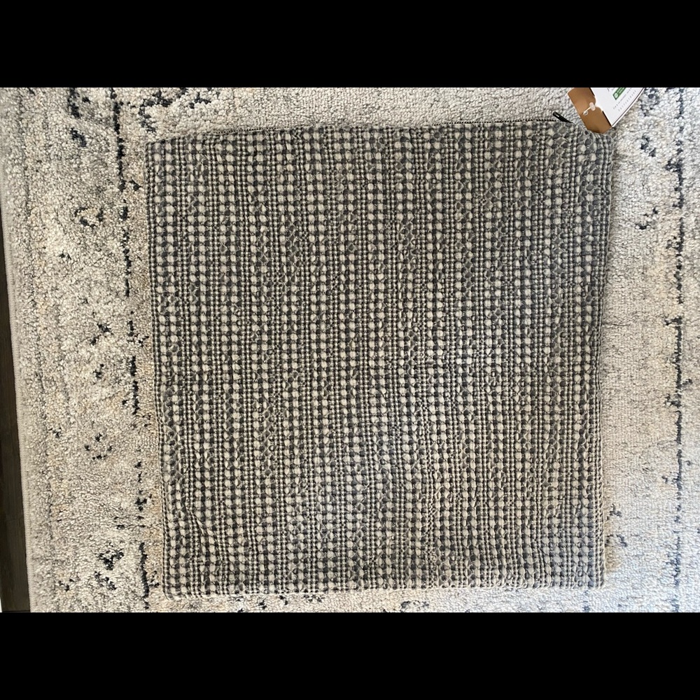 Pottery Barn gray accent pillow